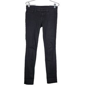 Paradise Mine Women's Skinny Jeans Size 27 Dark Wash Black Denim 29X30